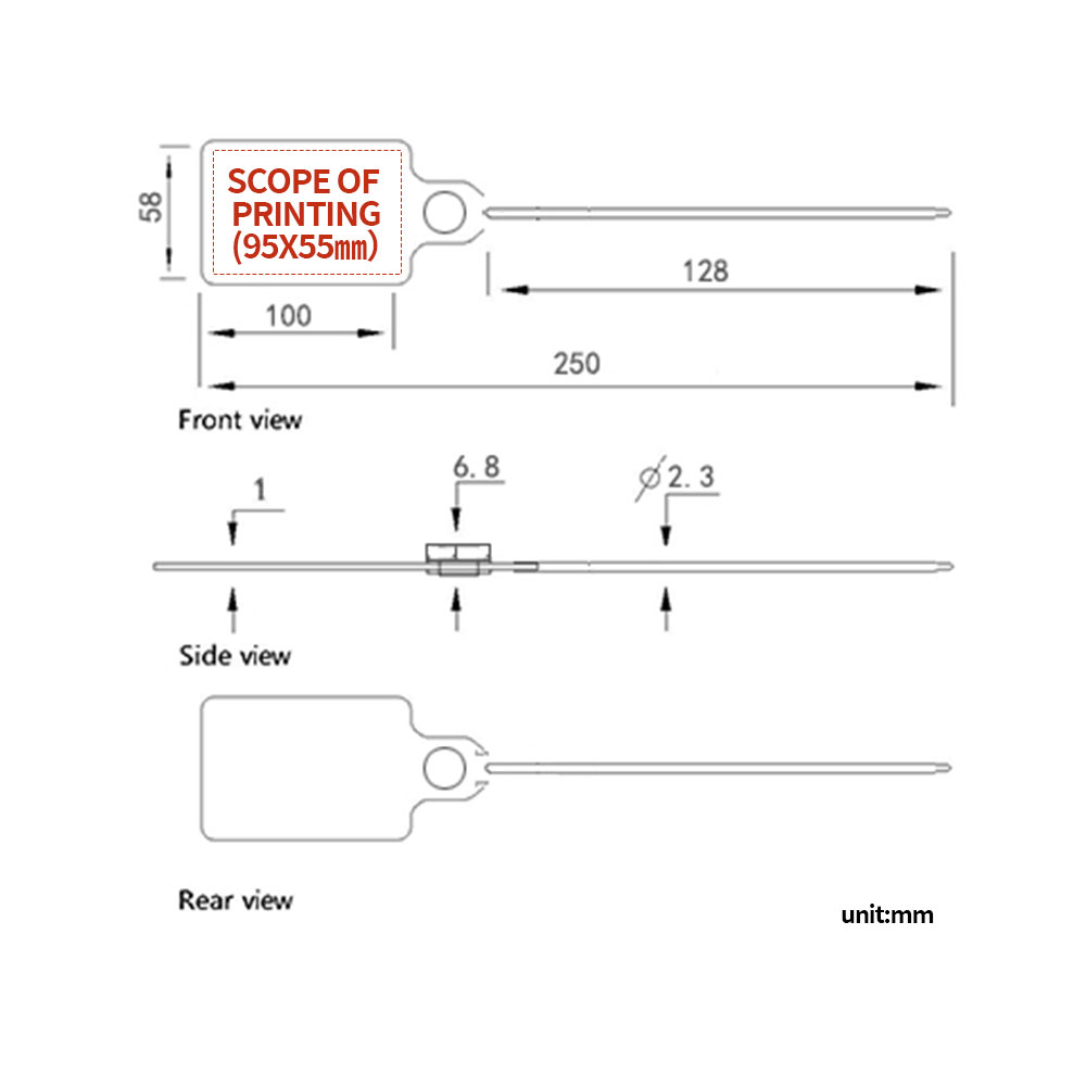 Пластиковые пломбы Plastic Seals Shipping Tags