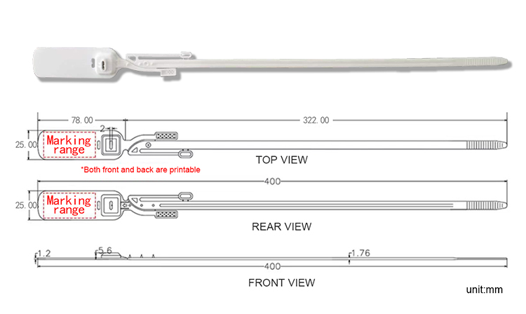 L025 Пластиковая пломба повышенной безопасности